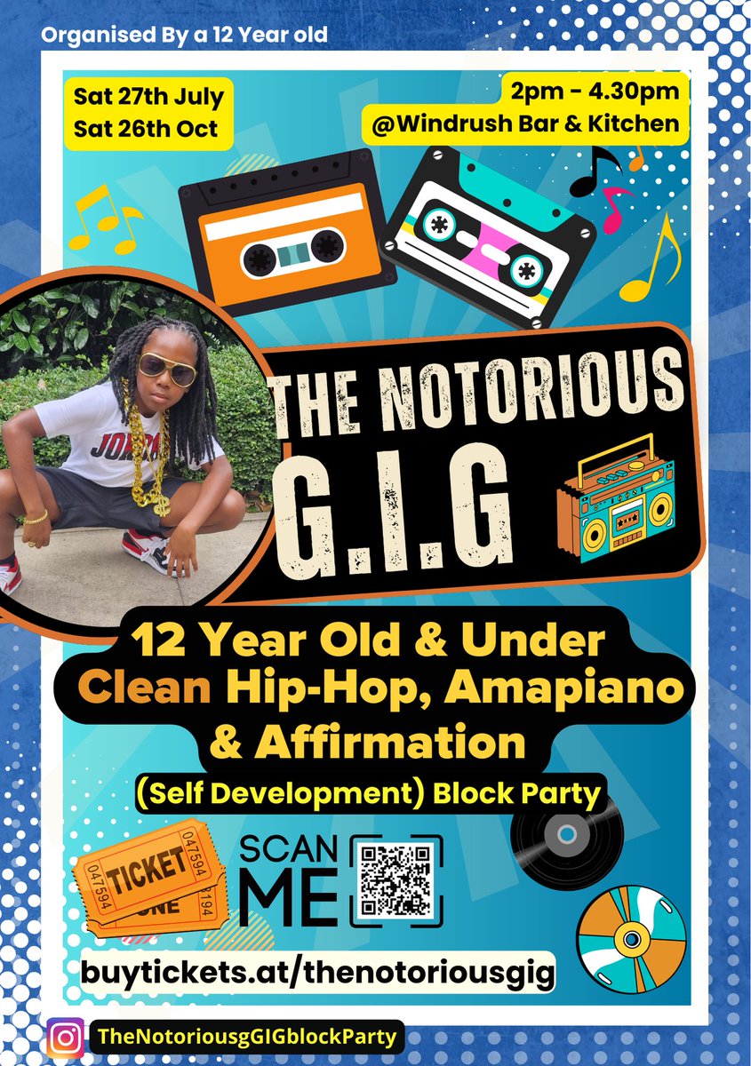 manhood_academy's tweet image. Please share this amazing event created by a 12 Year Old

We often complain about negative music and its influence on young people, well, here is a counter balance

tickettailor.com/events/thenoto…