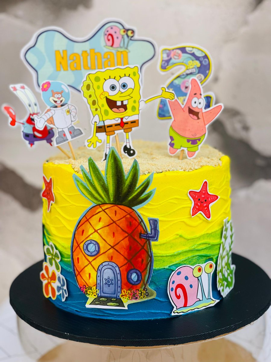 Good morning everyone🥰 Who lives in a pineapple under the sea?🌊 SpongeBob SquarePants🥹💙💛