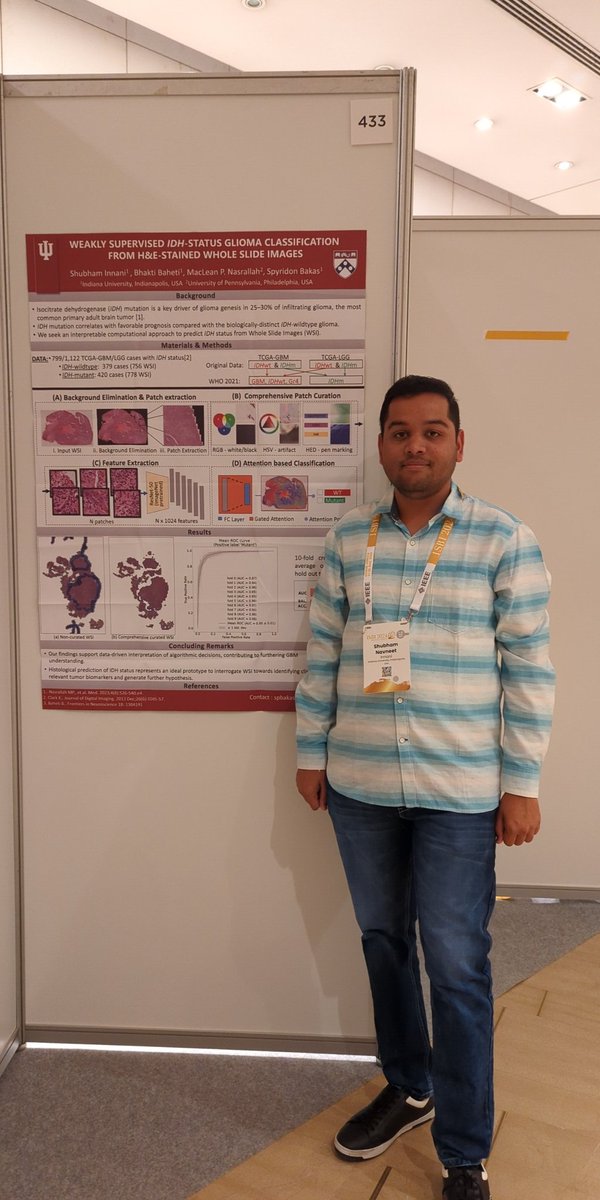 Sarthak Pati (@sarthakpati) on Twitter photo Our very own <a href="/innani8/">Shubham Innani</a> presenting his work on weakly supervised approach tmfkr IDH status prediction. <a href="/IUCompPath/">IU Division of Computational Pathology</a> <a href="/SpyridonBakas/">Spyridon Bakas</a> Our very own <a href="/innani8/">Shubham Innani</a> presenting his work on weakly supervised approach tmfkr IDH status prediction. <a href="/IUCompPath/">IU Division of Computational Pathology</a> <a href="/SpyridonBakas/">Spyridon Bakas</a>