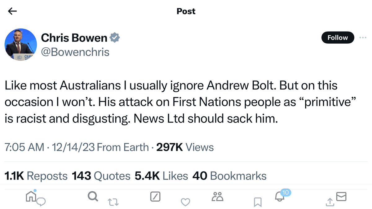 @Bowenchris Blackout Bowen never fails with his hyperbole & hypocrisy.
