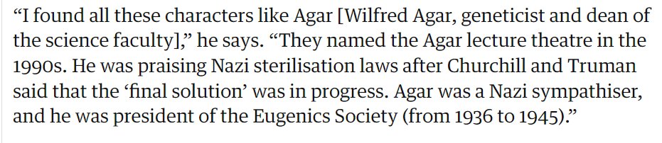 In my #Indigenous politics/policy lectures on #SettlerColonialism, #ResearchMethods & #IndigenousKnowledge, I discuss the #UniMelb #Eugenicists. Checking my room allocations for Sem2, it appears I'll be teaching about the history of racist research methods in the Agar Theatre.