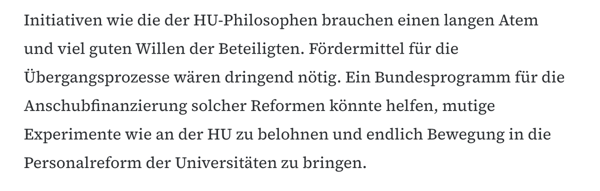 Die FAZ berichtet heute im Geisteswissenschaften-Teil sehr wohlwollend von unserer Department-Reform. Der Forderung am Ende des Artikels kann ich mich nur anschließen.
#IchBinHanna #ProfsFürHanna

zeitung.faz.net/faz/geisteswis…