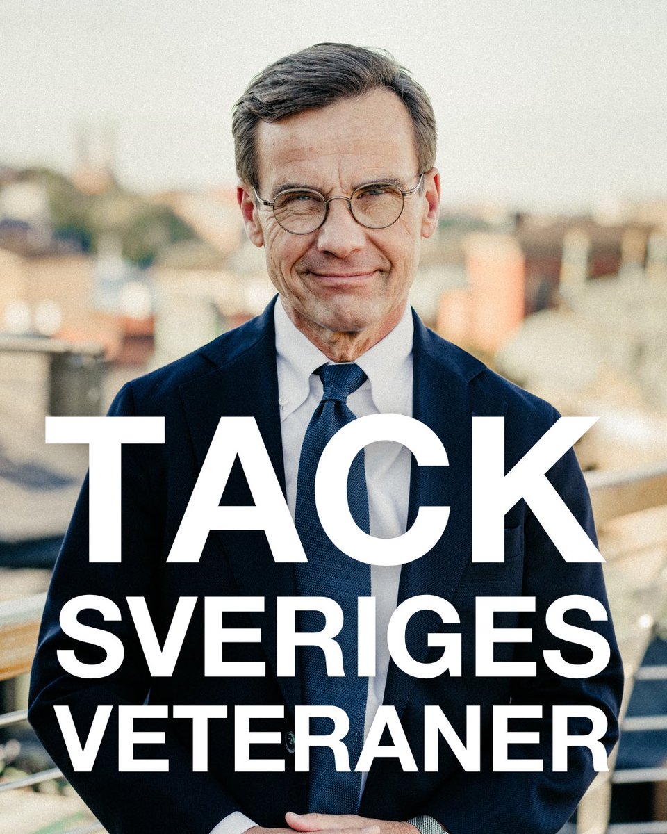 Idag hyllar vi Sveriges veteraner och hedrar minnet av de som betalat det högsta priset – för Sverige och för fred och säkerhet i världen.