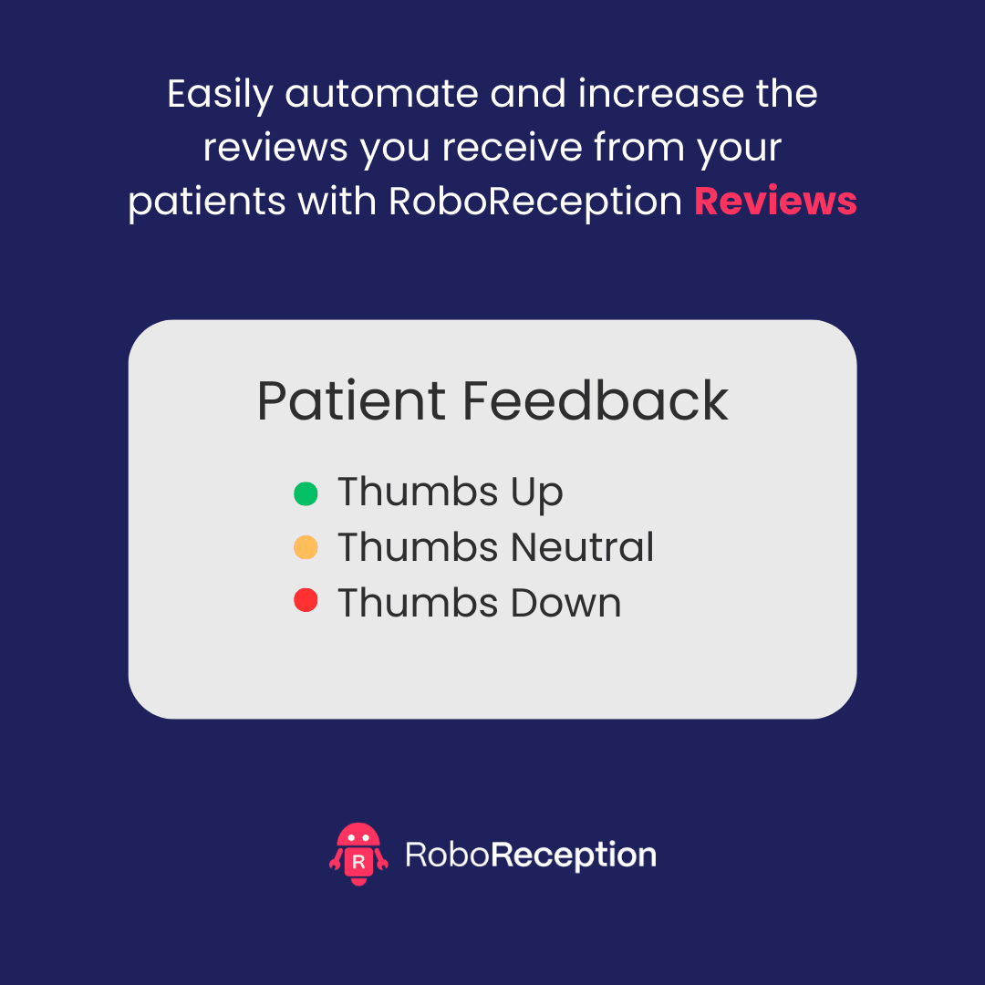 RoboReceptionUK's tweet photo. ⭐⭐⭐⭐⭐ 
Easily automate and increase the reviews you receive from your patients with RoboReception Reviews

How to get in touch:
✉️ Email: donna@roboreception.co.uk
📞 Call: 07960 830 656

#RoboReception #dentalpractice #dentalpractices #reception #dentist #dentists https://t.co/UINi38dgEg
