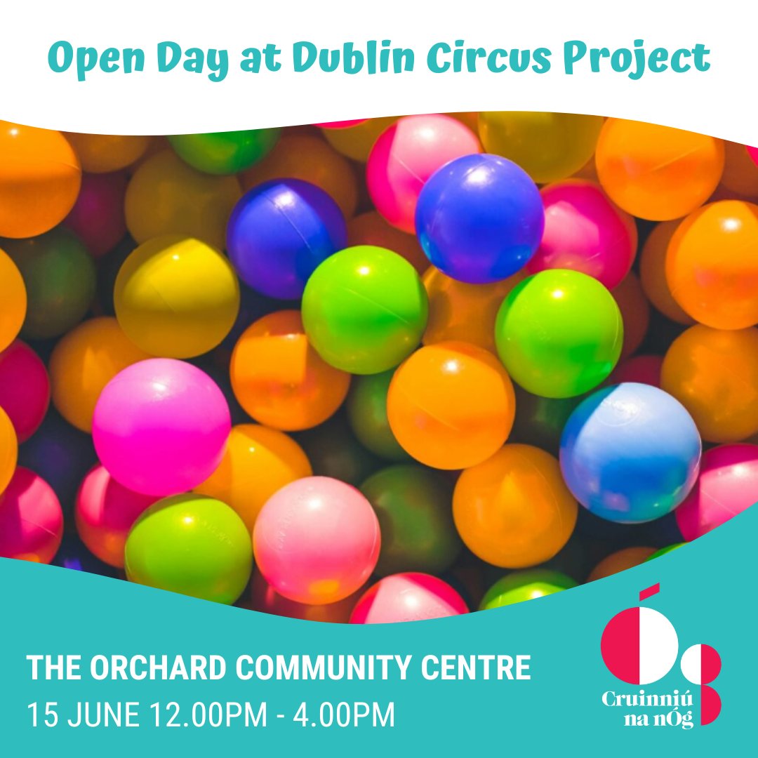 Open day at Dublin Circus Project 🤹 To celebrate Cruinniú na nÓg, Dublin Circus Project are organising a fun day of activities that invites participants of all ages to explore the exciting world of the circus. Find out more: cruinniu.creativeireland.gov.ie/event/open-day… @creativeirl @dublincircus