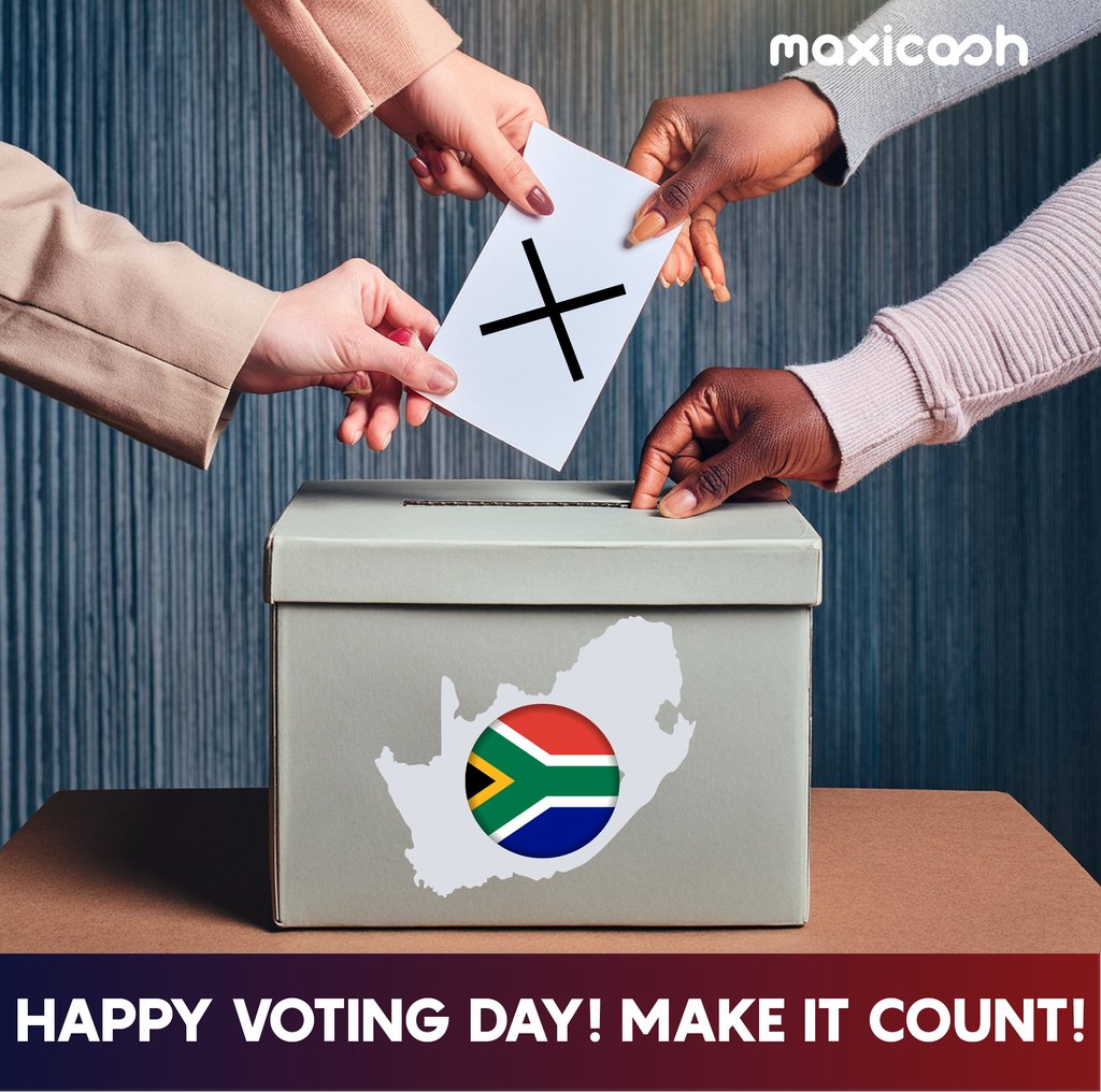 Your vote is your voice. Use it to shape the future you believe in. Happy Voting Day! 🗳️ #ElectionDay #MakeYourVoiceHeard #MaxiCash #MaxiCashWorld