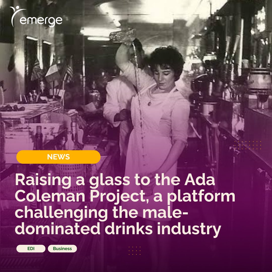 EmergeUK's tweet photo. We are pleased to highlight The Ada Coleman Project, an initiative dedicated to honouring the pioneering legacy of Ada Coleman and advancing the role of women in the mixology profession through a platform created by Kaitlin Wilkes and Kristine Bocchino. 🍸✨ https://t.co/LNHPW66Oyb
