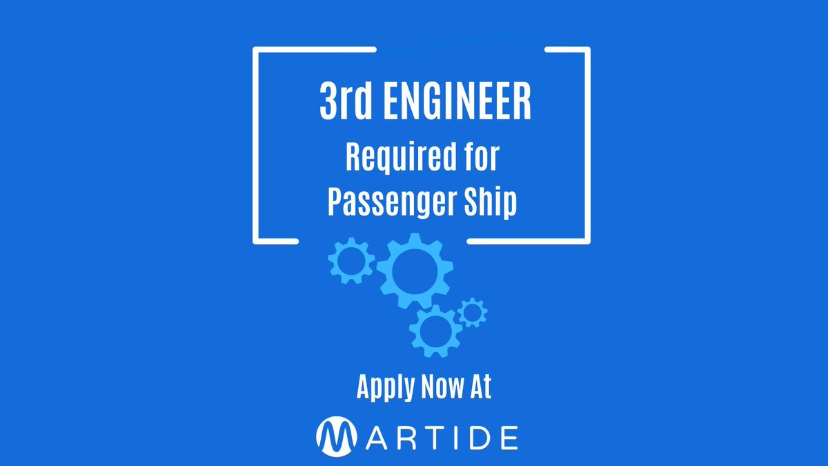 Join date: 8th June
Contract: 4 Months (+/-1)
Salary: $3,600 (Negotiable)
Company: Nordic Hamburg Recruiting
Apply here: buff.ly/2Piaa1G 
#seafarerjobs #seamanjobs #jobsatsea #maritimejobs #jobsonships #shipjobs #3rdengineerjobs #thirdengineerjobs #marineengineerjobs