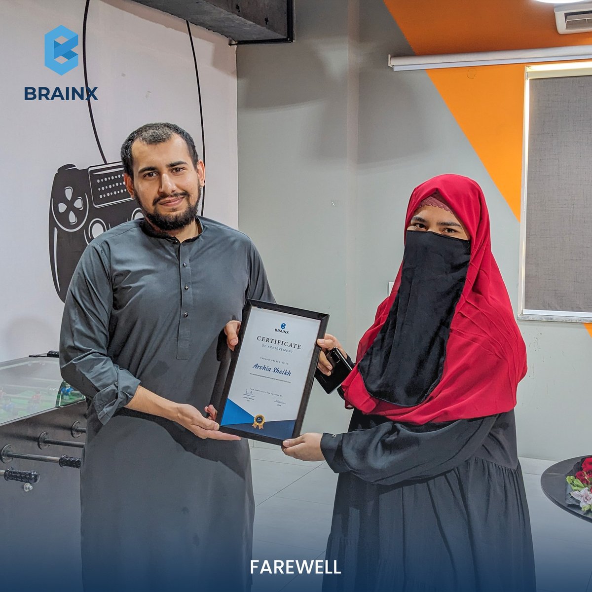 BrainXTechs's tweet image. 𝐅𝐀𝐑𝐄𝐖𝐄𝐋𝐋 𝐏𝐎𝐒𝐓! 💐 
 Thank you so much, 𝐀𝐑𝐒𝐇𝐈𝐀 𝐒𝐇𝐄𝐈𝐊𝐇 for all the efforts, leadership &amp;amp; technical skills you&apos;ve shown over the past years. 
   𝘼𝙡𝙡 𝙩𝙝𝙚 𝙗𝙚𝙨𝙩 𝙛𝙤𝙧 𝙮𝙤𝙪𝙧 𝙛𝙪𝙩𝙪𝙧𝙚 𝙚𝙣𝙙𝙚𝙖𝙫𝙤𝙪𝙧𝙨! 
#Farewellpost #Goodbye #brainX