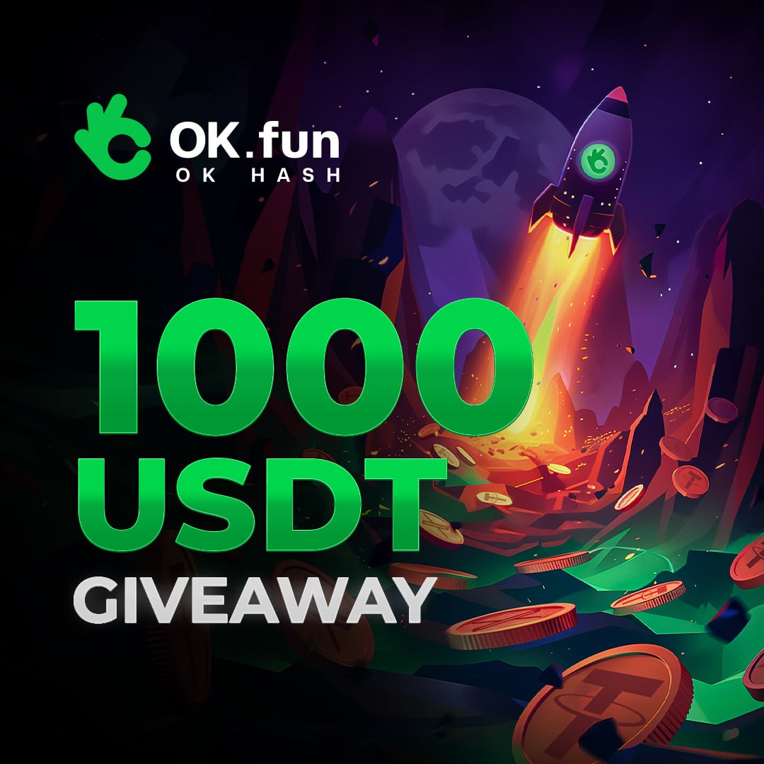 pumpcoinbets's tweet photo. 1000$ Giveaway - 5 Day
5 winners 🏆

Requirements
✅ RT &amp; Follow - @OKfun_official
✅ Join Telegram - https://t.co/kOMuaigSw8
✅ Join Discord - https://t.co/1YxvdwyzI1
🚨Join the daily promotions https://t.co/4pSwIxNFVJ