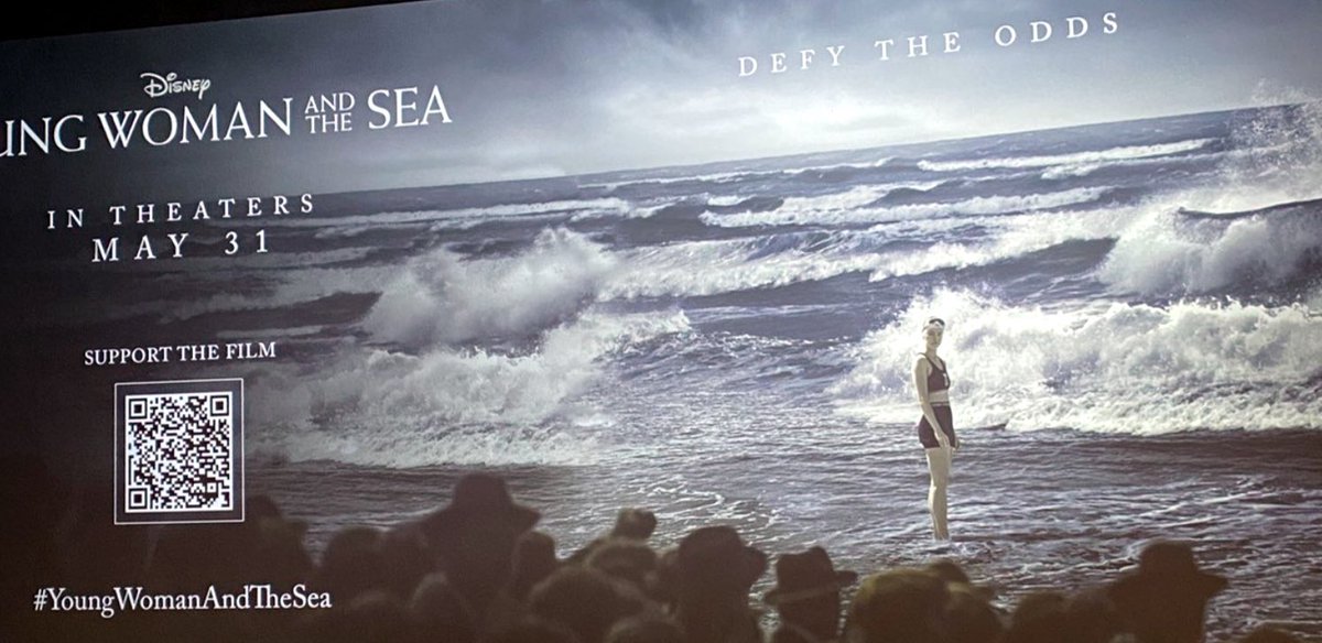 #YoungWomanandtheSea is an inspiring and empowering film. It also examines the hardship women had when it came to societal expectation and what happens when one breaks them. Had more comedic moments than I was expecting. A delight! Daisy Ridley does not disappoint.