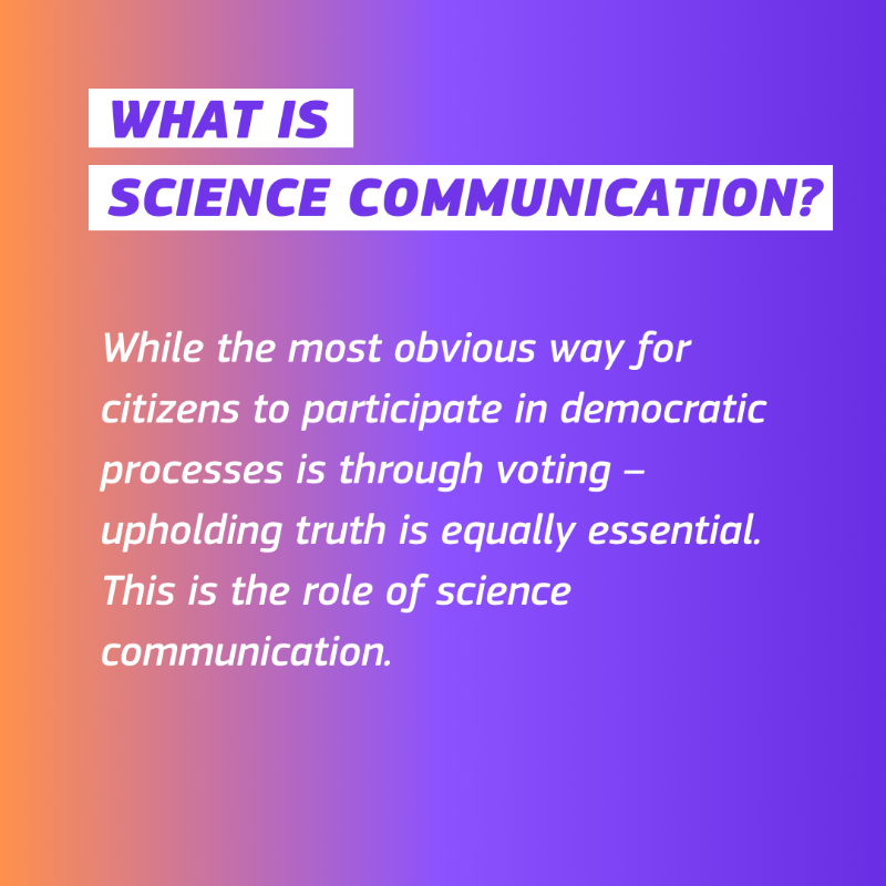 REA_research's tweet photo. Voting may seem like the best way to participate in democratic processes. But upholding the #truth is equally essential.
And that's exactly what #CitizenScience & #SciComm contribute to.
Discover our #ScienceForDemocracy campaign to find out how.