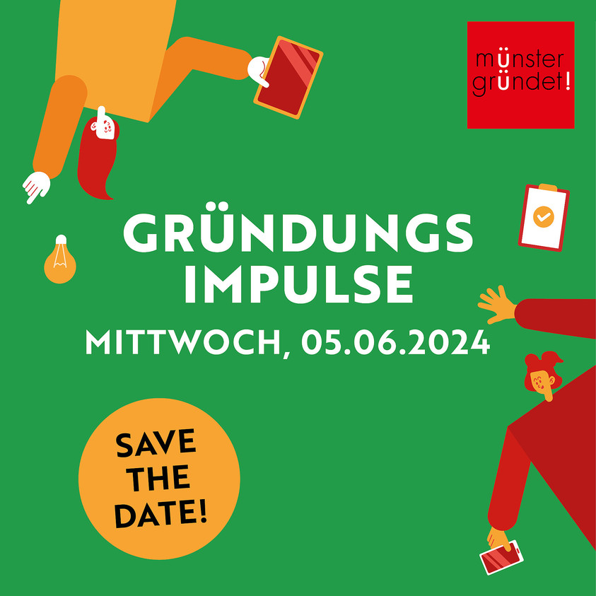 Am Mittwoch, 5. Juni 2024, lädt die Handwerkskammer Münster im Rahmen des Netzwerkes 'Münster gründet!' von 16:30 bis 19:00 Uhr ein zum Aktionstag 'Gründungsimpulse'. t1p.de/oy163 #hwkms #handwerk #gründungimhandwerk