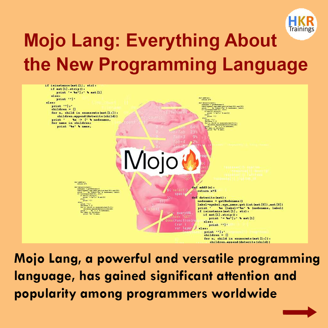 hkrtraining's tweet image. 🌟 Introducing Mojo Lang! 🚀Dive into the future of programming with this cutting-edge language. 💻 Experience lightning-fast performance and Python-like simplicity.
#MojoLang #NewProgrammingLanguage #TechInnovation #HighPerformanceComputing #AIProgramming #Coding #DeveloperTools