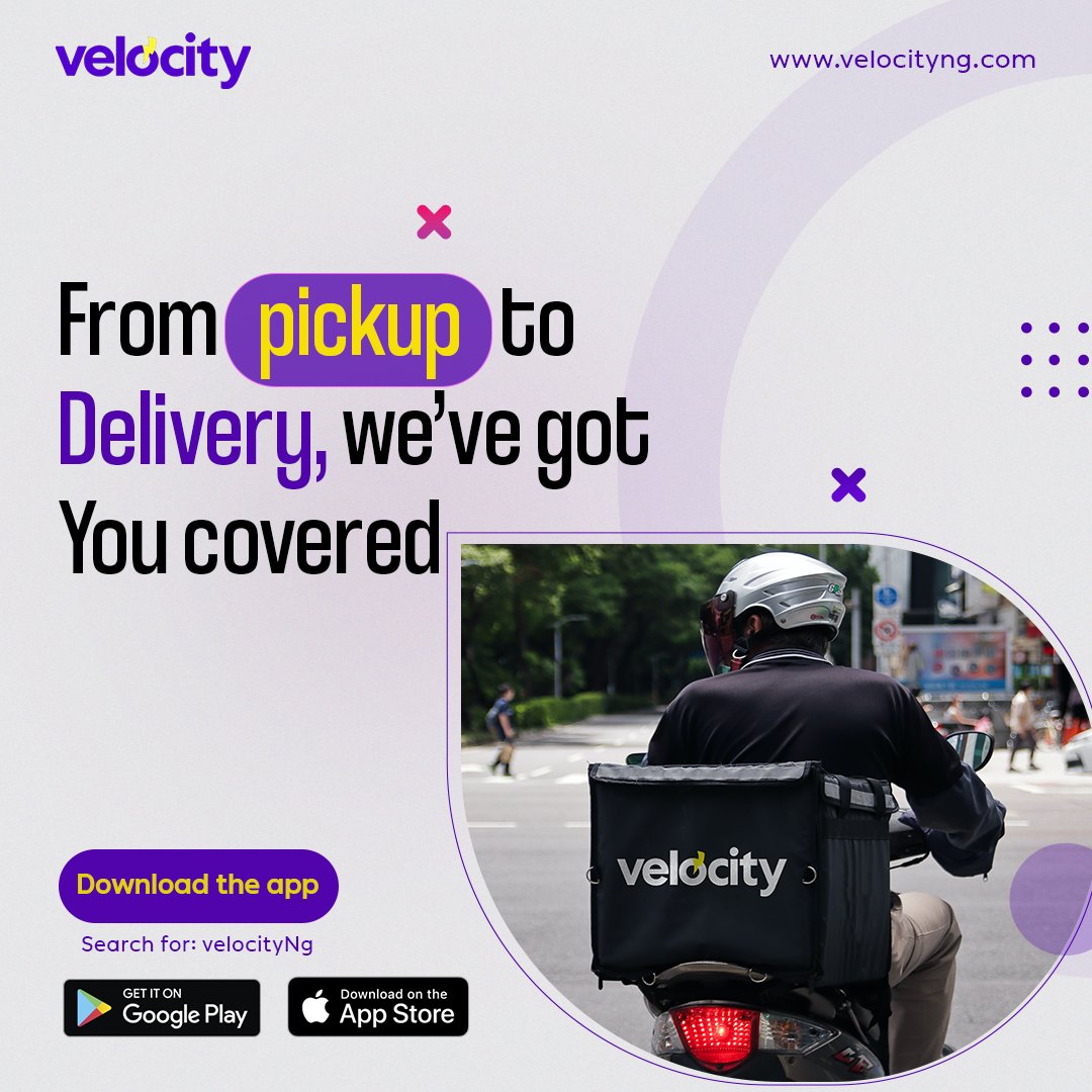 VelocityAppNG's tweet image. Let's make your deliveries hassle-free. 

Reach out today! 📲

#deliveryservices #lagosdeliveryservice #velocitydelivers #velocityngApp