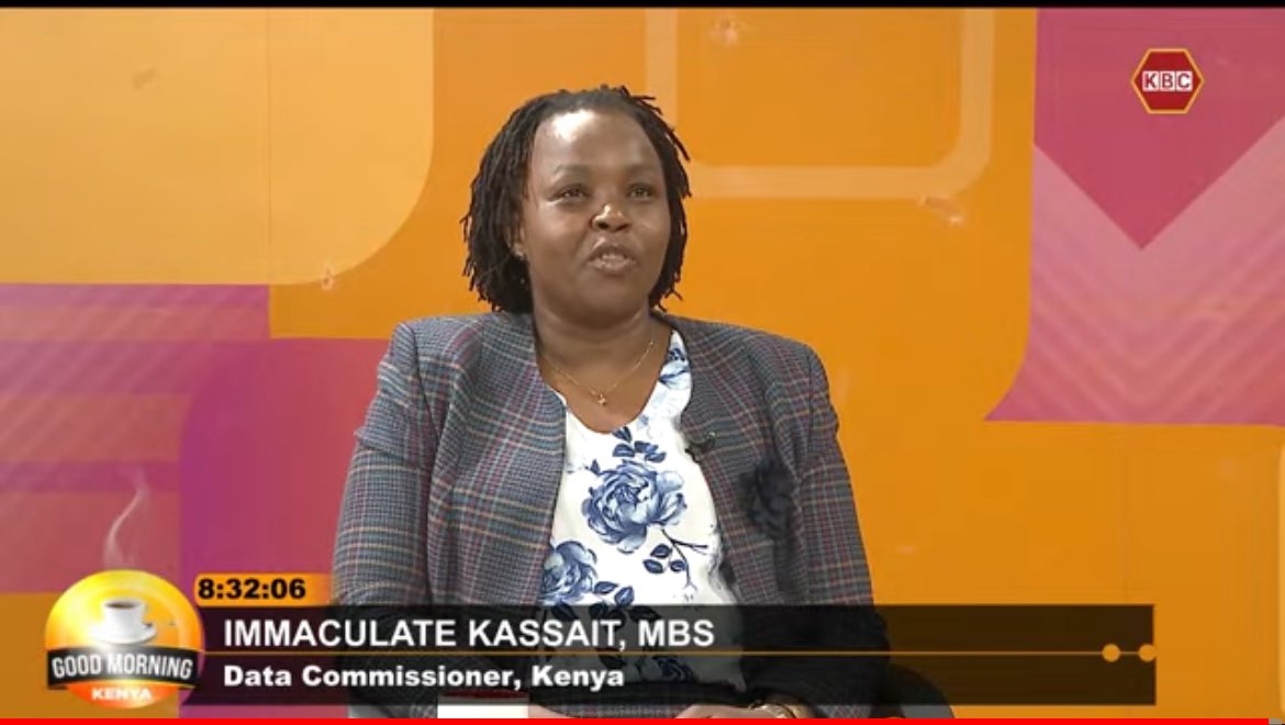 ODPC_KE's tweet photo. IMMACULATE KASSAIT~Data Commissioner: We have exciting developments in data protection! The recently concluded  Network of African Data Protection Authorities conference #NADPA highlighted critical issues like cross-border data flows and the Adequacy Rule.
@KBCChannel1 
#GoodMorningKenya