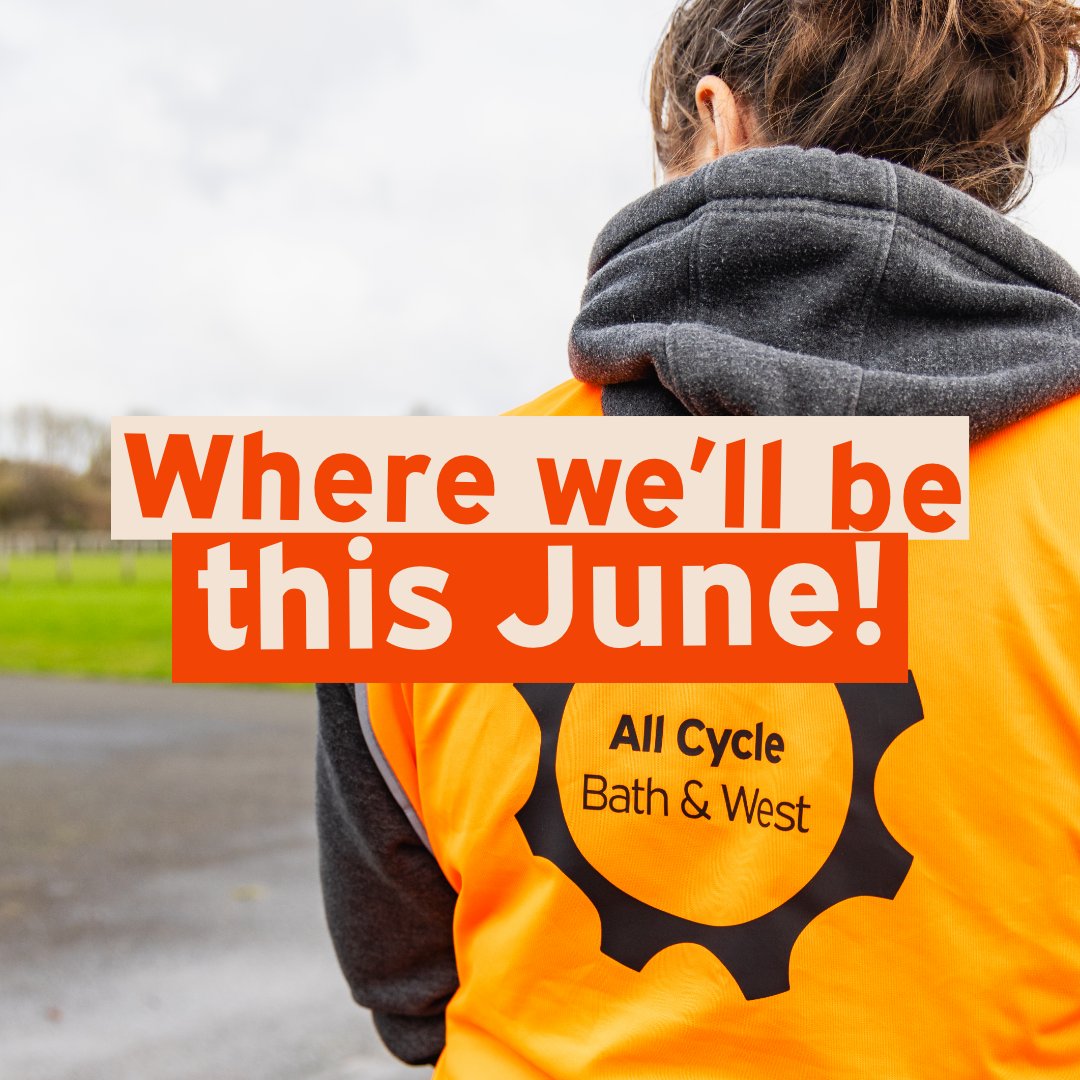 Look out for these exciting events we'll be attending in June! 🙌

🎉 2nd June @ Radstock Town Fayre

🥳 8th June @ Party in the Park

🚲 23rd June @ Walcot & Bath CC Fundraising Sportive 

#InclusiveCycling #Cycling #CycleMeetings #CyclingForAll #VisitBath #BathCharity