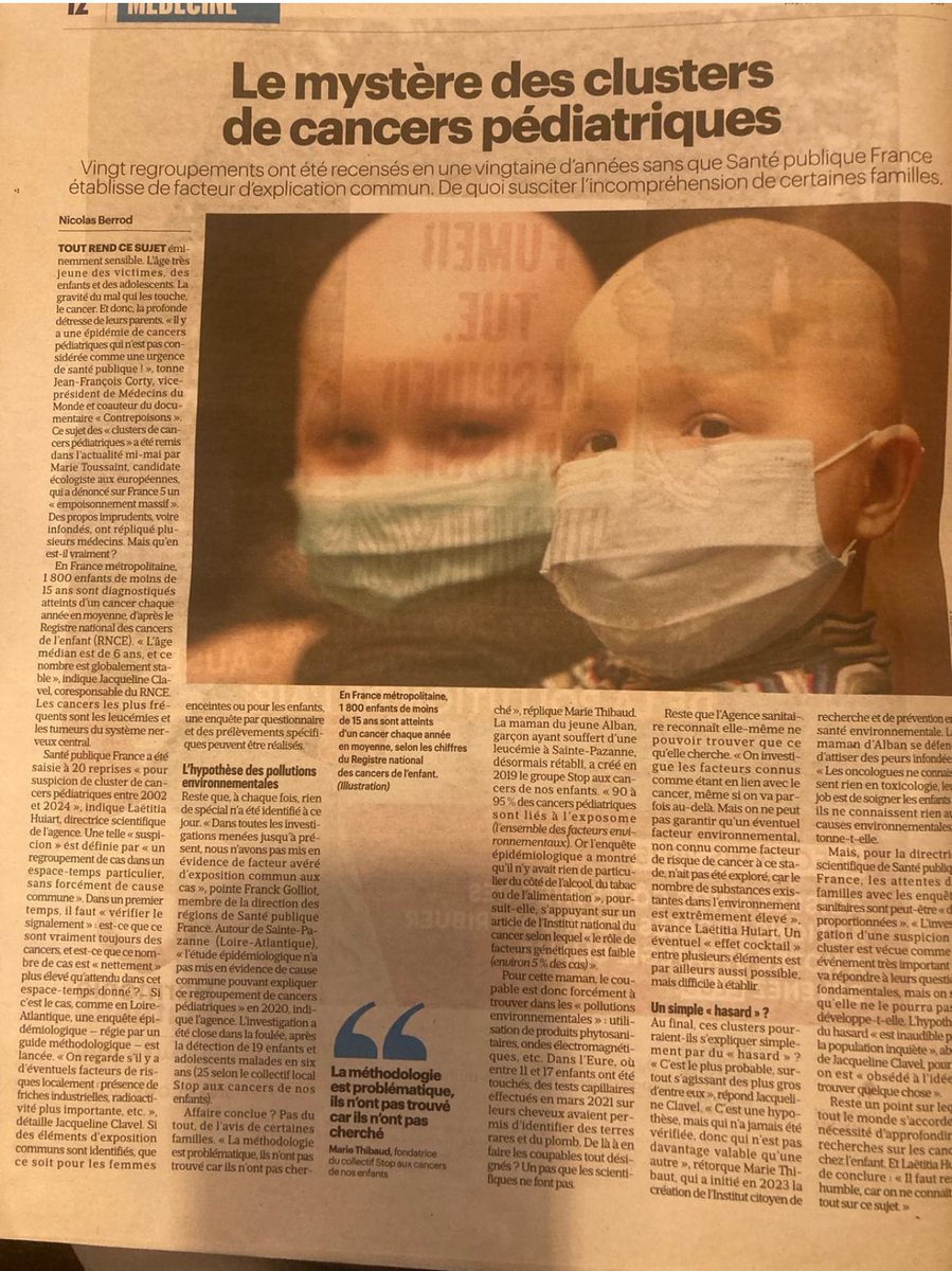 L’épidémie de #cancerspediatriques un scandale sanitaire et écologique. Les mobilisations citoyennes dans le film « Contrepoisons » pour le faire savoir en replay accès libre <a href="/FranceTV/">France tv</a> <a href="/le_Parisien/">Le Parisien</a> france.tv/documentaires/…