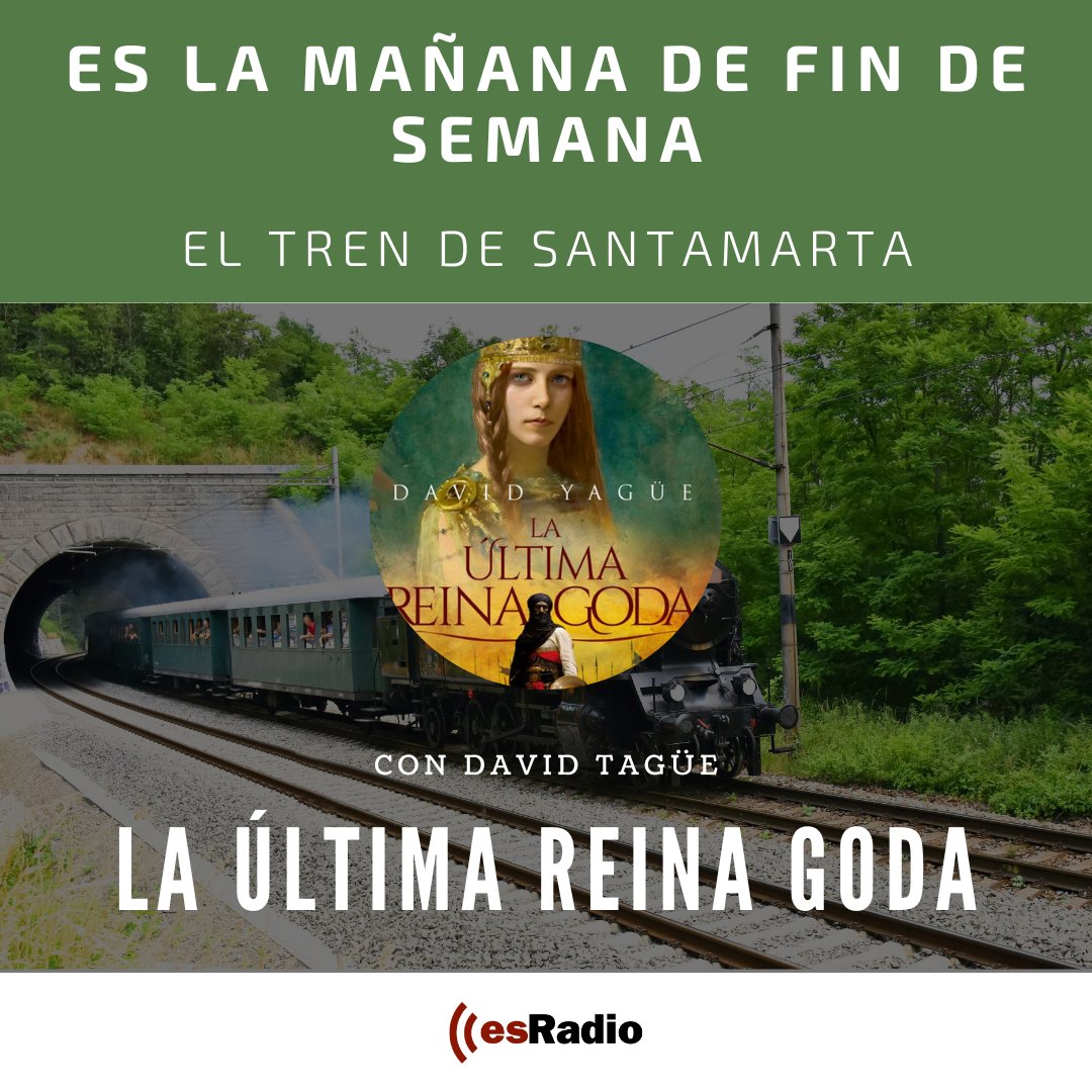 🚂Subimos a #ElTrenDeSantamarta con dos invitados muy especiales: #LaÚltimaReinaGoda y su autor, @davidyaguec.

👑Editado por @esferalibros, lo escuchamos en directo. Con @JaviSantamarta, @mdiezrovira y @Jaume_Segales en @esRadio