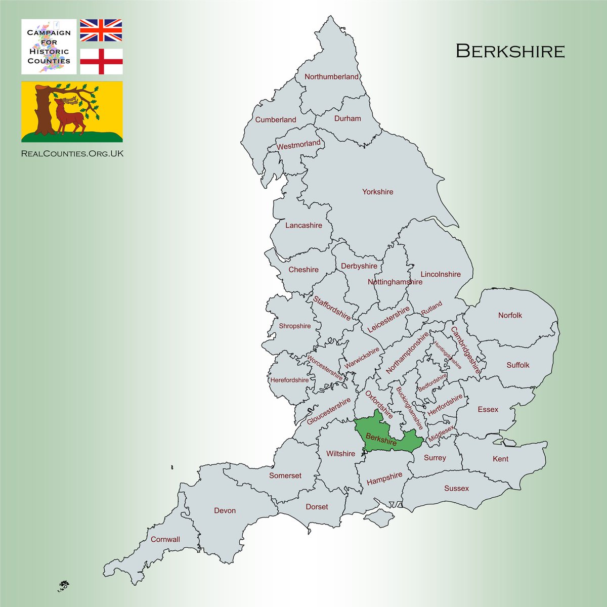 A Royal County in southern England, #Berkshire lies along the south bank of the River Thames.

The county's honorific prefix Royal dates to the 19th century at least.

This is because of the presence of #Windsor Castle in the county.

🇬🇧 #HistoricCounties | #RealCounties 🏴󠁧󠁢󠁥󠁮󠁧󠁿