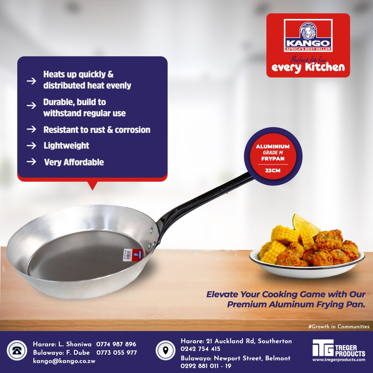KangoProducts's tweet image. Say goodbye to heavy pans! Our Aluminium frypans are lightweight, making it a breeze to maneuver in the kitchen &amp;amp; they are perfect for anyone who wants a comfortable cooking experience. 
#aluminiumcookware #KitchenEssentials #cookingexperience #deliciousmeals #AffordableCookware