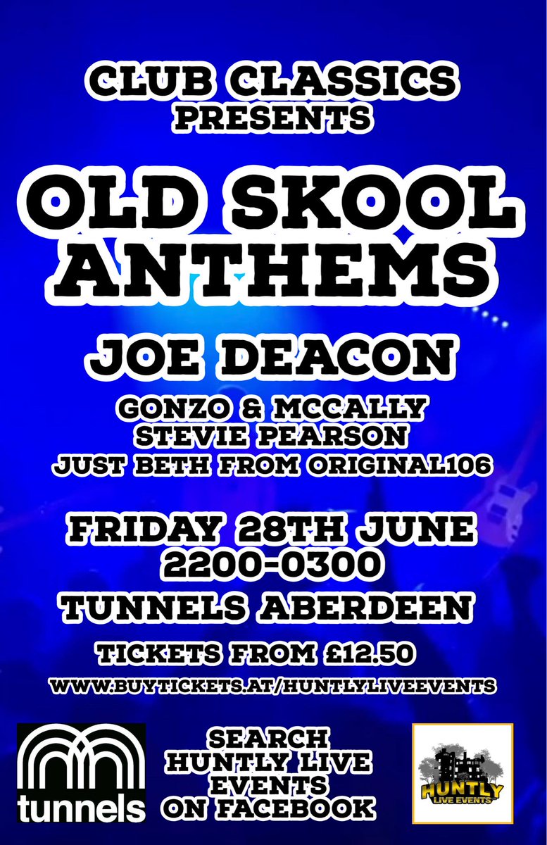 We are heading to <a href="/thetunnelsab/">tunnelsaberdeen</a> #oldskool#@joedeacon