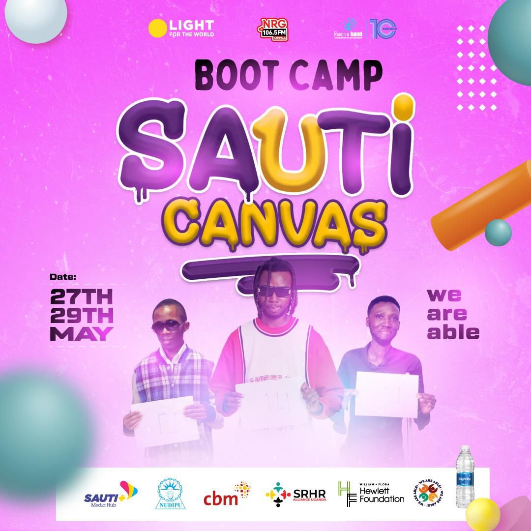 🗣️ TODAY .........there's the grand Finale for the Sauti Canvas. 
We invite YOU ALL to come and support our own Kwizera Julius as he will be presenting a poem AS his talent 

Venue: Motiv Innovation Village in Bugolobi.
Time is 4:00pm. 
Dresscode: Descent and Smart. 
Thank you.