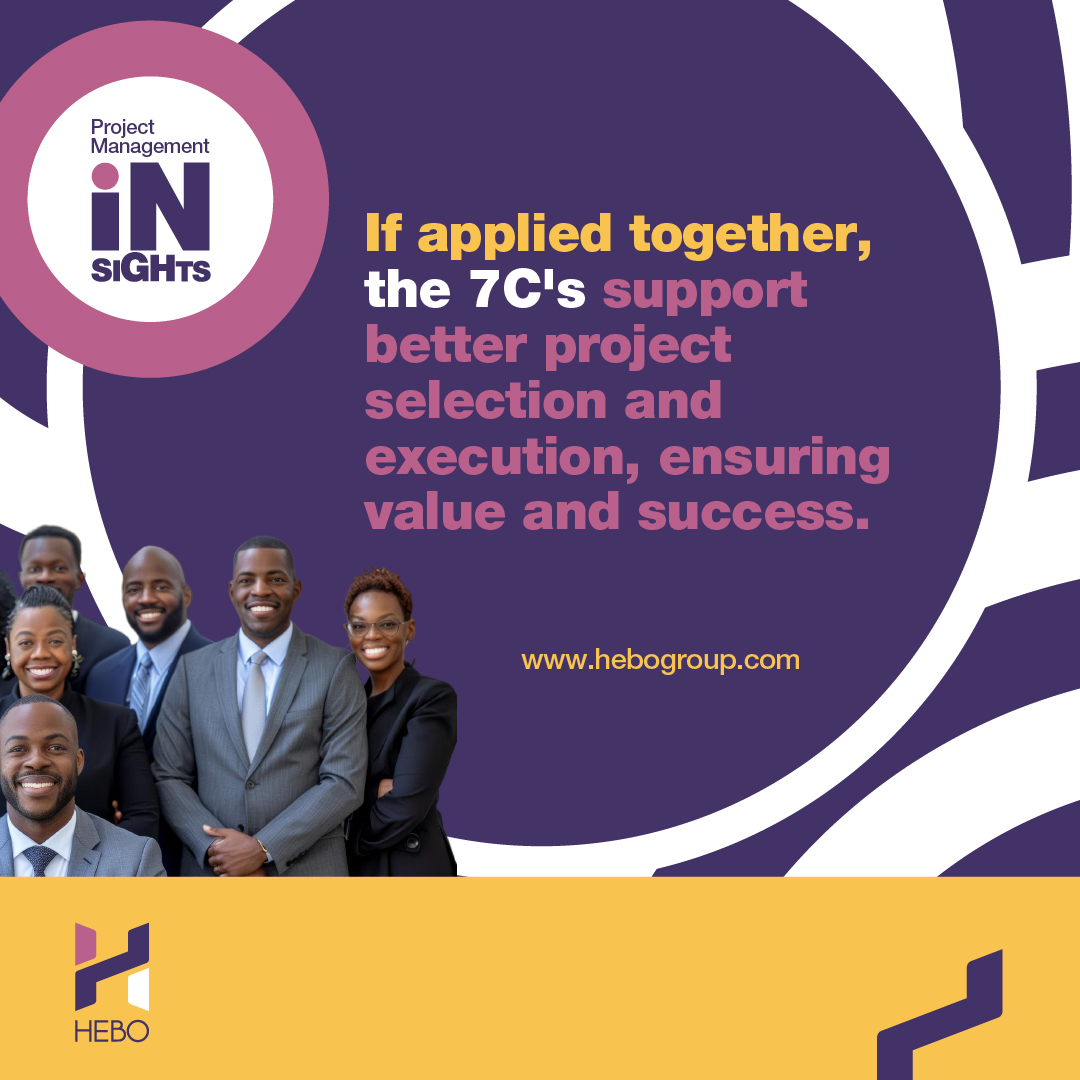 ConsultHebo's tweet photo. Delivering value in projects while navigating complexity! The 7 C's model provides a powerful framework to guide #projects towards success.
Have you used this or similar frameworks? Share your experience!
#HEBOConsult #PlanYourNext #ProjectManagement #Projects #7Cs #Strategy #ValueDelivery #Tanzania #Kenya #Uganda #Malawi