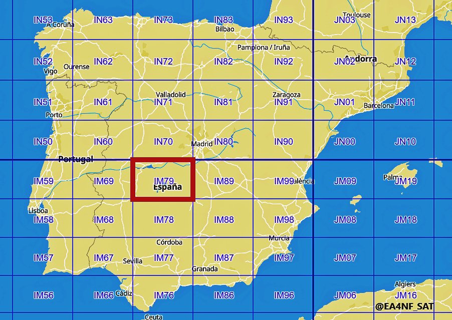 👉𝗜𝗠𝟳𝟵 𝗻𝗲𝗲𝗱𝗲𝗱 ❓
▶️ May 31/June 2, 2024
▶️ 🇪🇦SPAIN 🌐IM79
▶️ FM 🛰️ LEO SAT
⚠️ LoTW : EA4NF

#AMSAT <a href="/GridMasterMap/">GridMasterMap</a> #AMSATRovers #IM79 <a href="/AmsatSpain/">AmSat-EA</a> <a href="/amsatf/">Amsat-f</a> <a href="/Amsat_hb/">AMSAT-HB</a> <a href="/EA1CS/">𝗗𝗫 𝗜𝗡𝗙𝗢</a> <a href="/ea1yo/">Pedro</a> #vucc