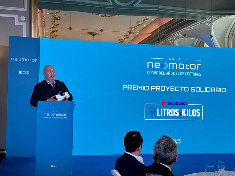 Suzuki Ibérica ha sido galardonada con el Premio Neomotor del Grupo Prensa Ibérica a la ‘Mejor Acción Solidaria’ por ‘Litros x Kilos’: quintamarcha.com/index.php/litr… <a href="/SuzukiIberica/">Suzuki Ibérica</a> <a href="/JuanLopezFrade/">Juan López Frade</a> #premioneomotor
