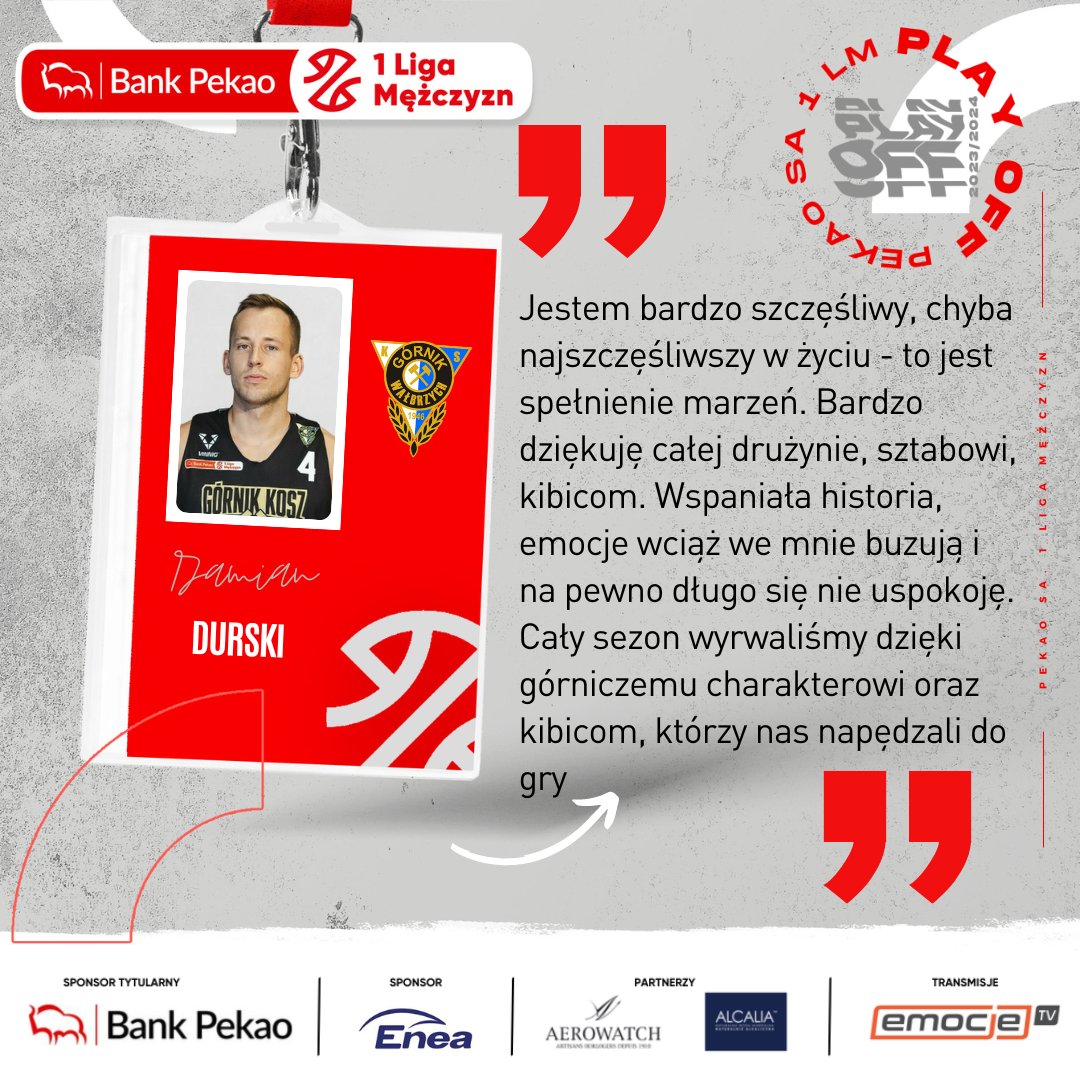 🗣️ Damian Durski, MVP finałów, po wygraniu Pekao S.A. 1 Ligi Mężczyzn ⤵️

@BankPekaoSA @AerowatchPolska #Enea #1lkosz