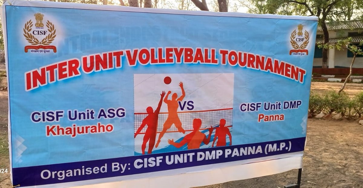 Sports not only build character; they also reveal it. An inter unit volleyball match was played between CISF Unit ASG Khajuraho and DMP Panna. Team ASG Khajuraho emerged as winner. #PROTECTIONandSECURITY #FitIndia @HMOIndia @YASMinistry @FitIndiaOff