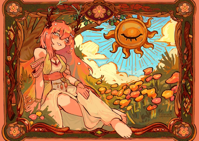 the Suna piece I did for  !#springexchange2024 
