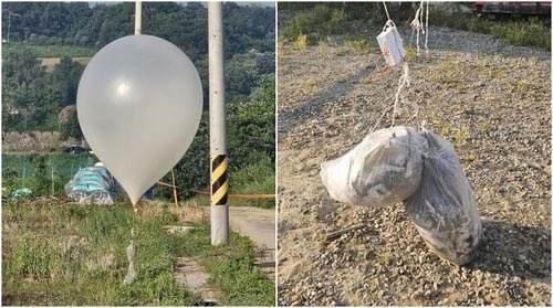 КНДР запустила через границу с Южной Кореей более 200 воздушных шаров с мусором. Как сообщает агентство Yonhap, к ним были привязаны пакеты, набитые пластиковыми бутылками, батарейками, фрагментами обуви, макулатурой и навозом. Шары падали по всей стране. Чиновники Минобороны