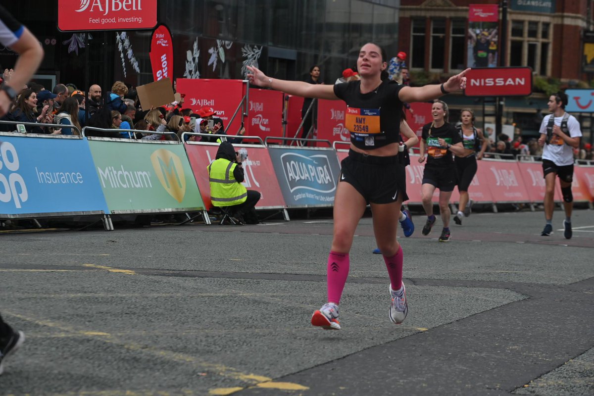 The best feeling crossing that line!🏃🏻‍♀️
Have I already signed up for next years Great Run…. Yes I have 🐝. £500 raised for @MindCharity thank you to everyone who donated 💙 @SalfordMet @Great_Run @DidsburyPe #halfmarathon #race #running #charity #fundraising