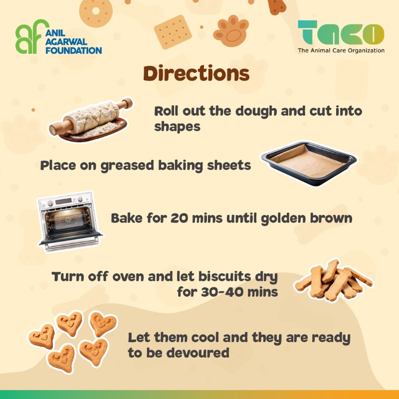 theanimalcareo1's tweet photo. Because every dog deserves a healthy and tasty treat! ๐๐
Save and share this recipe with other dog parents too.
P.S. - Ensure the ingredients in the recipe are safe and non-allergenic for your pet.
#NationalBiscuitDay #Biscuits #HomemadeBiscuits #DogBiscuits