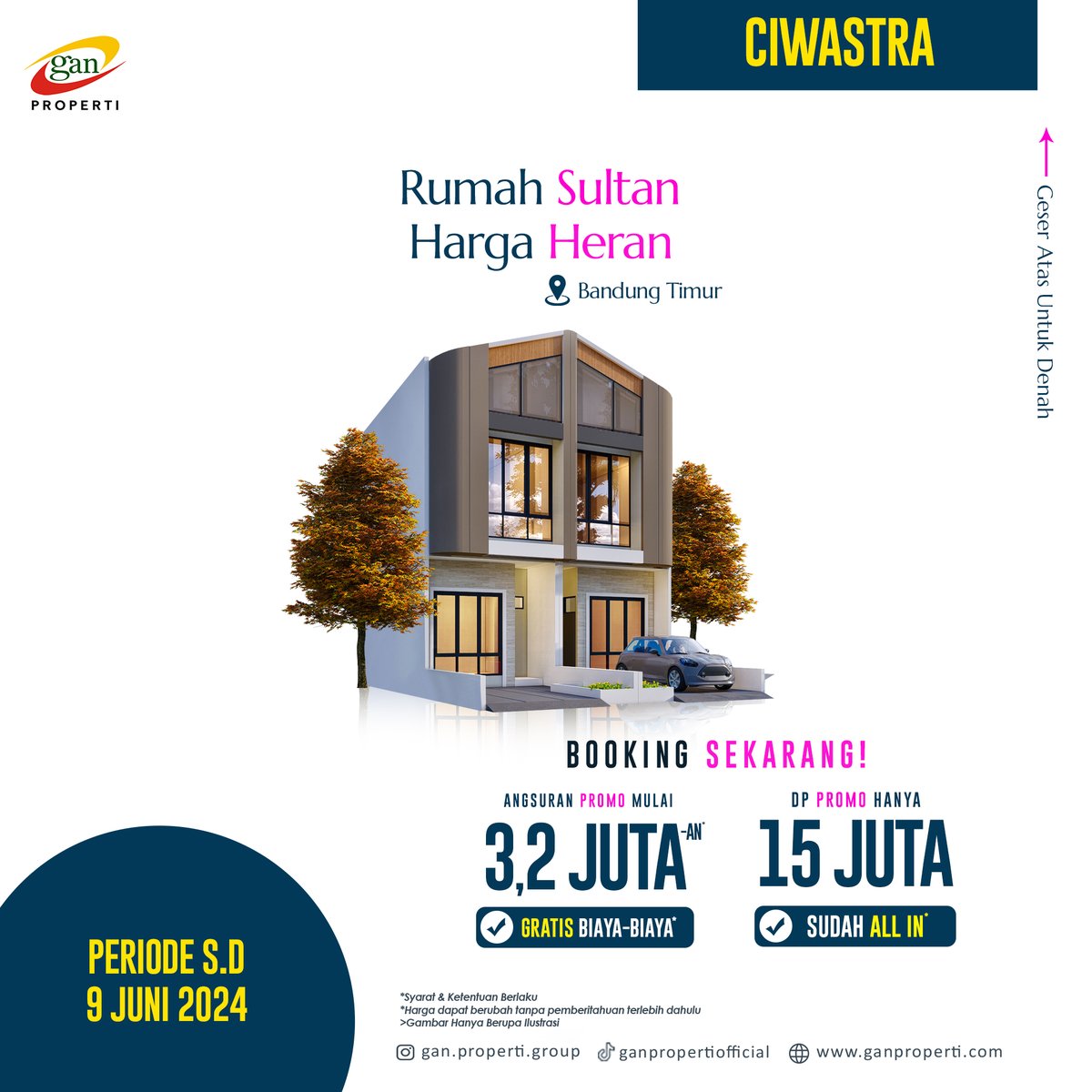 Cara cepat jadi Sultan cuma punya rumah yang satu ini 😍

#ganproperti #rumah #rumahbandung #rumahmurah #buahbatu