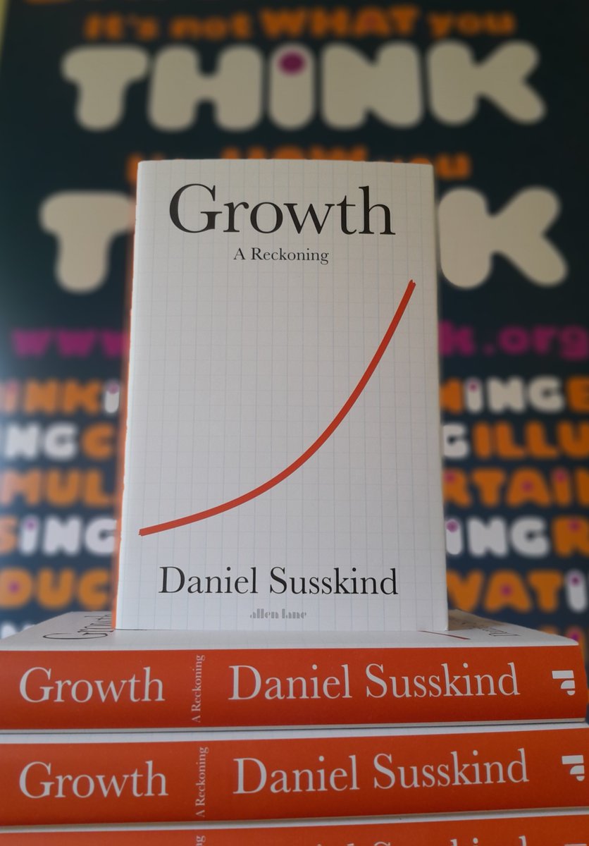 Daniel Susskind will be signing copies of his new book Growth: A Reckoning at our 'In Conversation' event on Wed 5th June. Grab a ticket now! eventbrite.co.uk/e/growth-a-rec… @danielsusskind @AllenLaneBooks