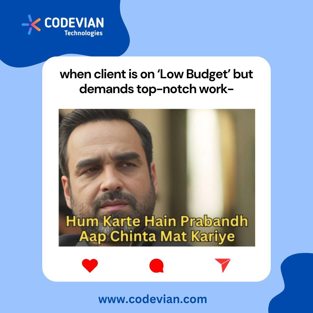 CodevianTech's tweet image. Family hai aap log hamari.... 

#officememes #b2bmemes