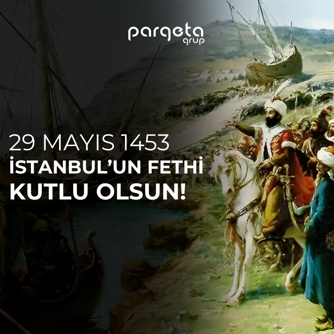 PargetaGrup's tweet photo. Bu büyük zafer, İslam dünyası için önemli bir anlam taşır. İstanbul’un Fethi, Osmanlı İmparatorluğu’nun yükselişini simgeler. 
Bu büyük zaferi hatırlayarak İstanbul’un güzelliklerini keşfetmeye devam edelim! 

#29Mayıs #İstanbulunFethi https://t.co/MDAzyUfuRf