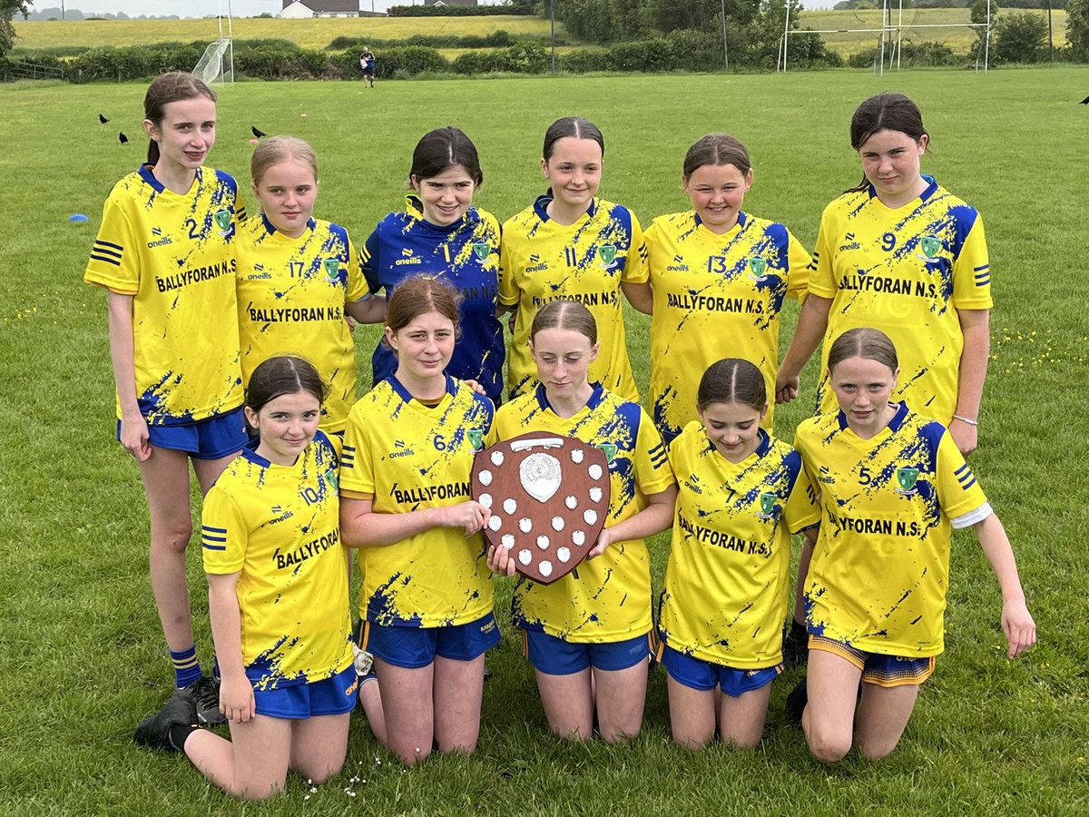 BallyforanNS's tweet photo. Cumann na mBunscol - Camogie County Final 

Huge congratulations to our girls who won the County A Final yesterday evening in Lisnamult to a strong St. Coman’s Wood team. https://t.co/wMRPhSGlHG