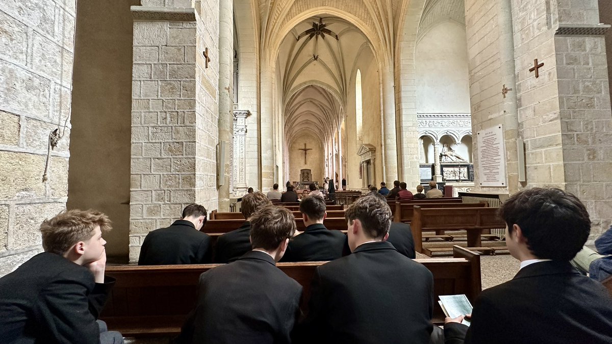 OratorySchola's tweet photo. A group of boys from the London Oratory Schola have just returned from a retreat at Solesmes Abbey in France, the home of Gregorian Chant. https://t.co/UJEsL1SS2l
