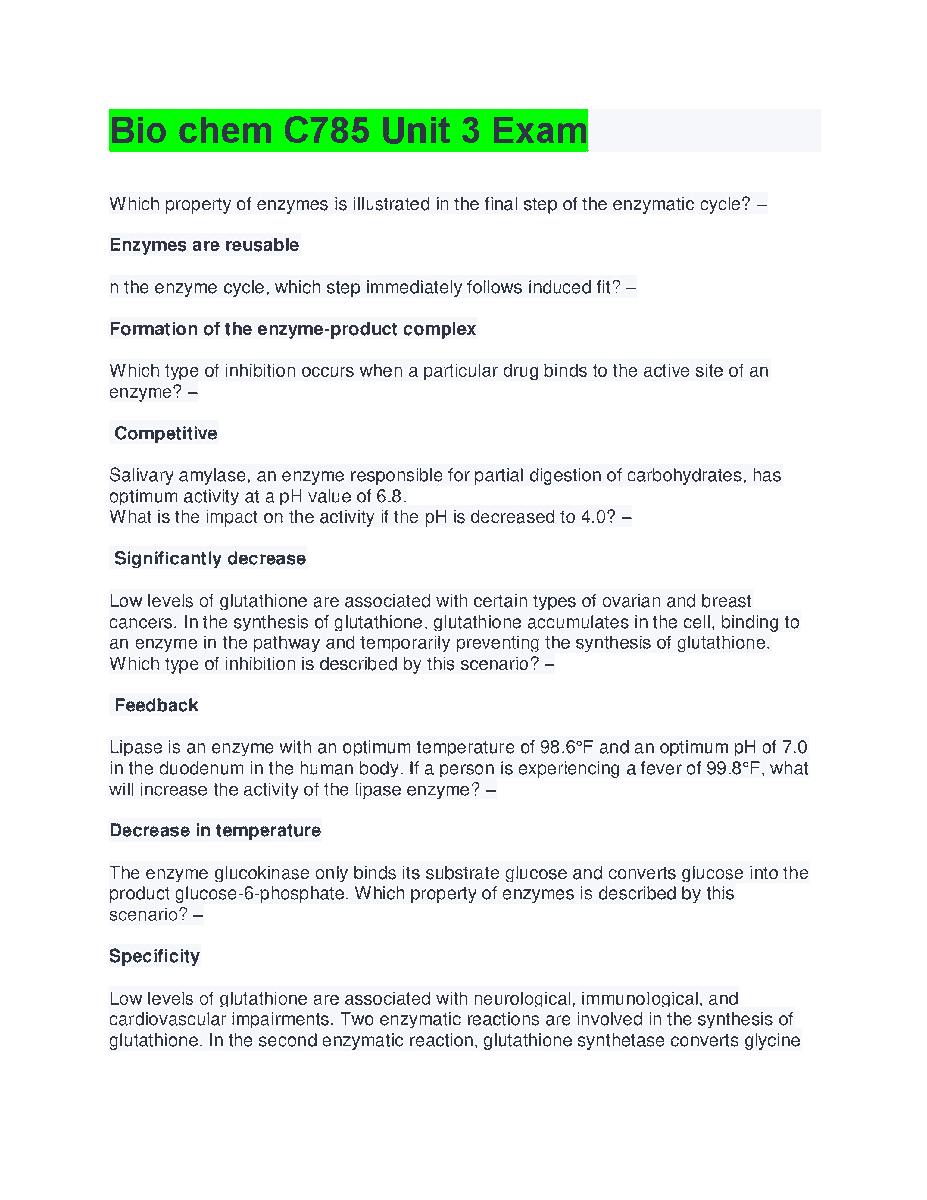 Alizai1587850's tweet image. hackedexams.com/item/5011/bio-… 
Bio Chem C785 Unit 3 Exam Rated A Brand New 
#Bio2023 #biochem #C785 #biounit3 #BioExam #hackedexams