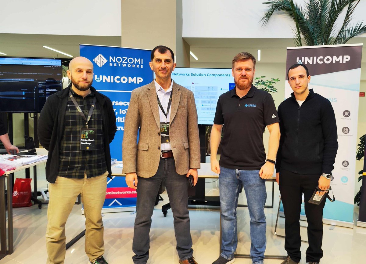 nozominetworks's tweet photo. .@shipulin_anton attended CYBERGEN 2024 last week in Armenia with our partner Unicomp! Anton gave a presentation about some of the latest trends and solutions in critical infrastructure protection. Thank you to all who attended his speaking session!

#CYBERGEN #cybersecurity https://t.co/vJmKFUG0oZ