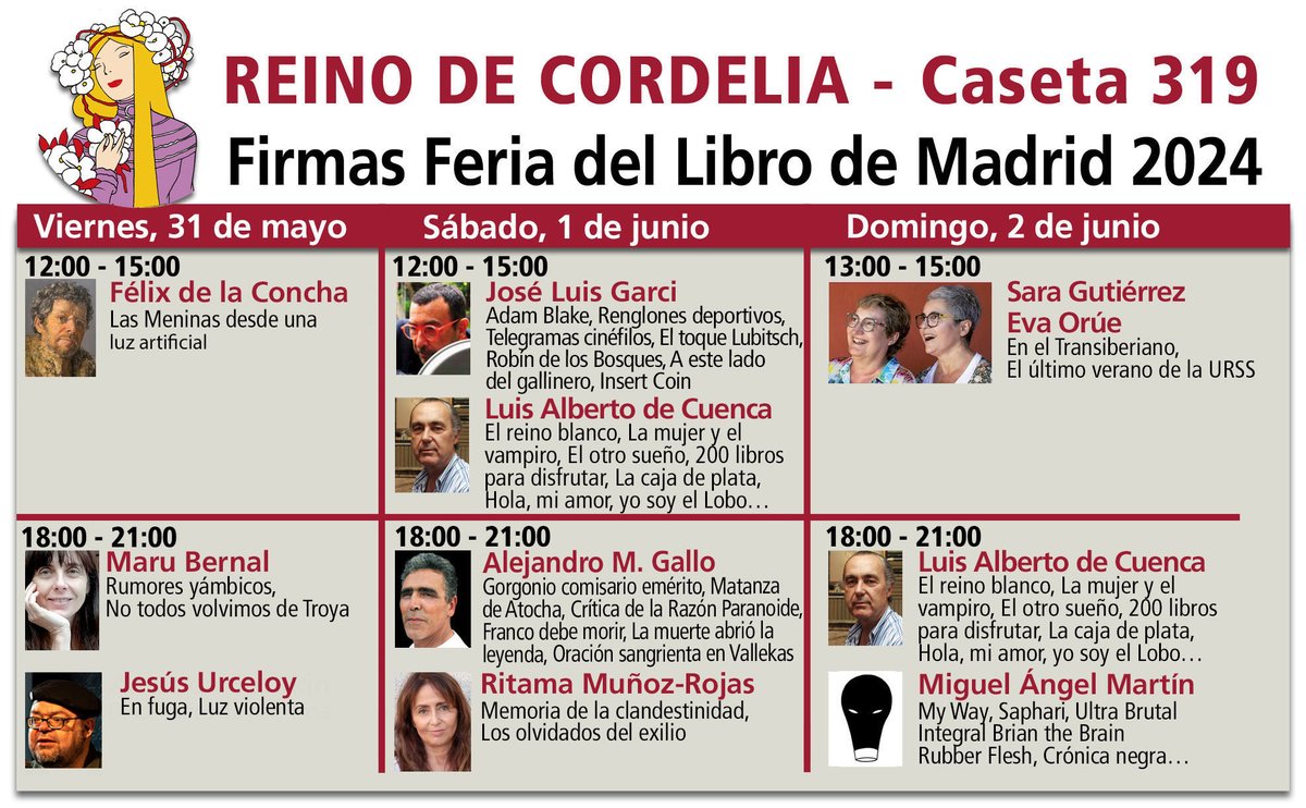 Nuestras firmas para el primer fin de semana en @FLMadrid