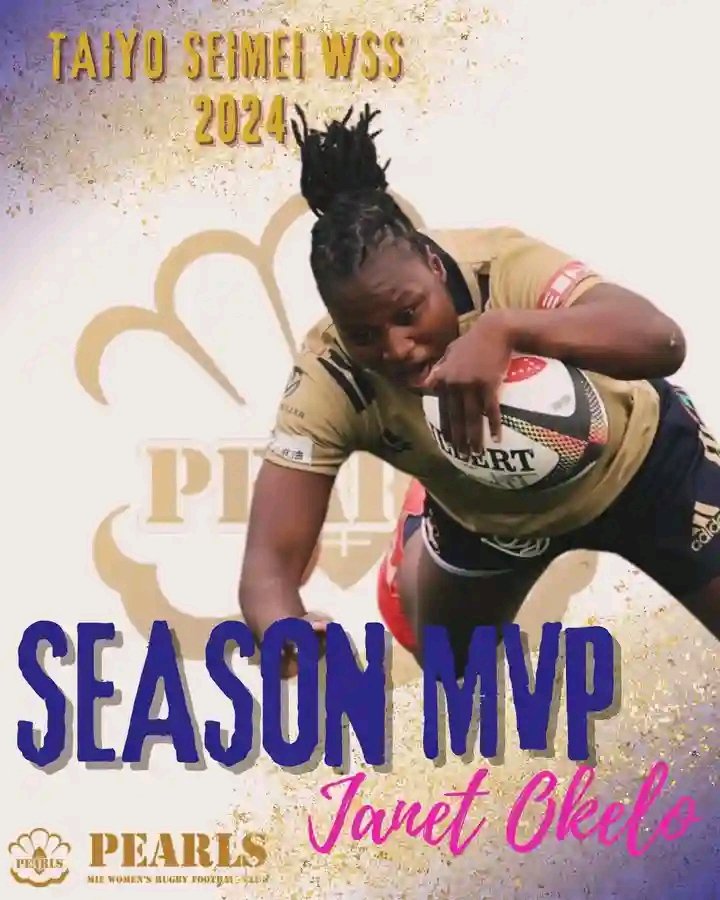 Kenya Lionesses Star Janet Okello, who plays her professional rugby in Japan at Pearls Women Rugby Club has been named as the 2024 Season Most Valuable Player for the team.

Congratulations Janet Okello

#RugbyKe