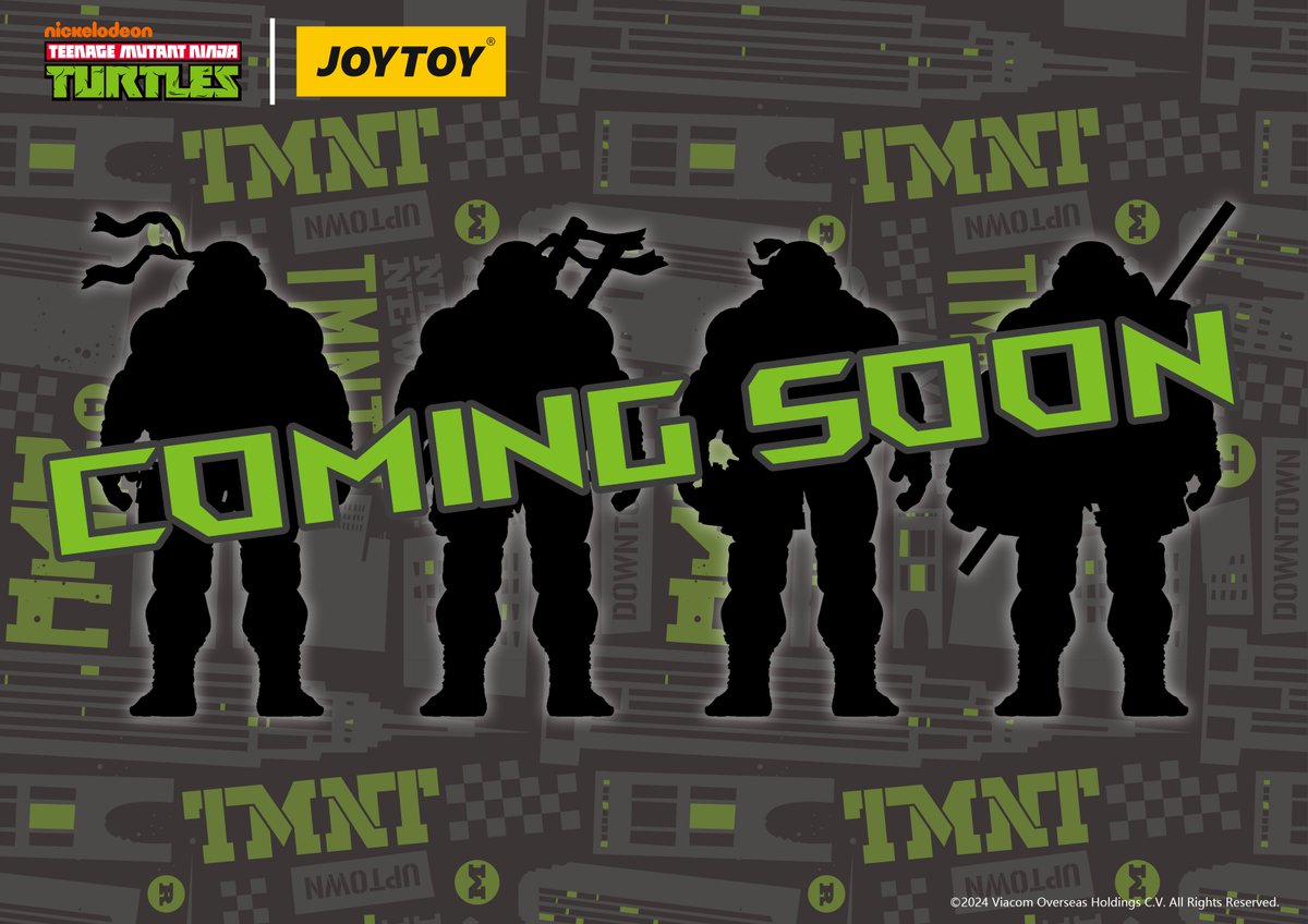 JOYTOY × NINJA TURTLES is coming soon!!!👏👏👏
#NinjaTurtles #joytoy #toyphotography #toy #toyphoto #actionfigure #actionfigures #joytoyactionfigures #joytoymecha #mecha