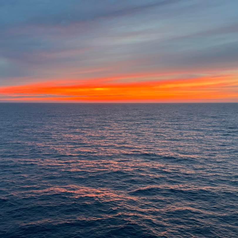 Woke up at 6am to a stunning red sky. Good morning from Toulon, France 🇫🇷 

You only get views like this at sea. 

#MarellaCruises #MarellaVoyager #Cruise  #CruiseShip #TomAndDomTravel #MediterraneanCruise #SetSail #SeaView #TuiTraveller #TuiUk