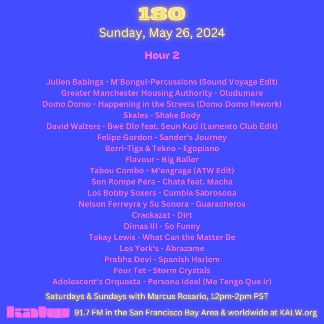 Mawkus 🇵🇷 (@marcus_rosario) on Twitter photo my latest <a href="/KALW/">KALW</a> shows are up!
🎶▶️ <a href="/quanticmusic/">Quantic</a> <a href="/Elaquent/">Elaquent™ // エラクエント™</a> <a href="/poolside/">Poolside</a> <a href="/keliholiday/">keli holiday</a> <a href="/Machine_Drum/">machine Drum 420 plug</a> <a href="/ninjatune/">Ninja Tune</a> <a href="/gingerrootmusic/">Ginger Root</a> <a href="/dena_ftb/">DENA</a> <a href="/tru_thoughts/">Tru Thoughts</a> <a href="/laluzers/">La Luz</a> <a href="/Sinkane/">SINKANE</a> <a href="/IbibioSound/">Ibibio Sound Machine</a> <a href="/nothereforit/">Joyy byrdd</a> <a href="/zzkrecords/">ZZK Records</a> & so much mo!
179 on.soundcloud.com/3KT6Yz8EwrBZ5v…
180 on.soundcloud.com/zEdGuuYzG5RM6F… my latest <a href="/KALW/">KALW</a> shows are up!
🎶▶️ <a href="/quanticmusic/">Quantic</a> <a href="/Elaquent/">Elaquent™ // エラクエント™</a> <a href="/poolside/">Poolside</a> <a href="/keliholiday/">keli holiday</a> <a href="/Machine_Drum/">machine Drum 420 plug</a> <a href="/ninjatune/">Ninja Tune</a> <a href="/gingerrootmusic/">Ginger Root</a> <a href="/dena_ftb/">DENA</a> <a href="/tru_thoughts/">Tru Thoughts</a> <a href="/laluzers/">La Luz</a> <a href="/Sinkane/">SINKANE</a> <a href="/IbibioSound/">Ibibio Sound Machine</a> <a href="/nothereforit/">Joyy byrdd</a> <a href="/zzkrecords/">ZZK Records</a> & so much mo!
179 on.soundcloud.com/3KT6Yz8EwrBZ5v…
180 on.soundcloud.com/zEdGuuYzG5RM6F…
