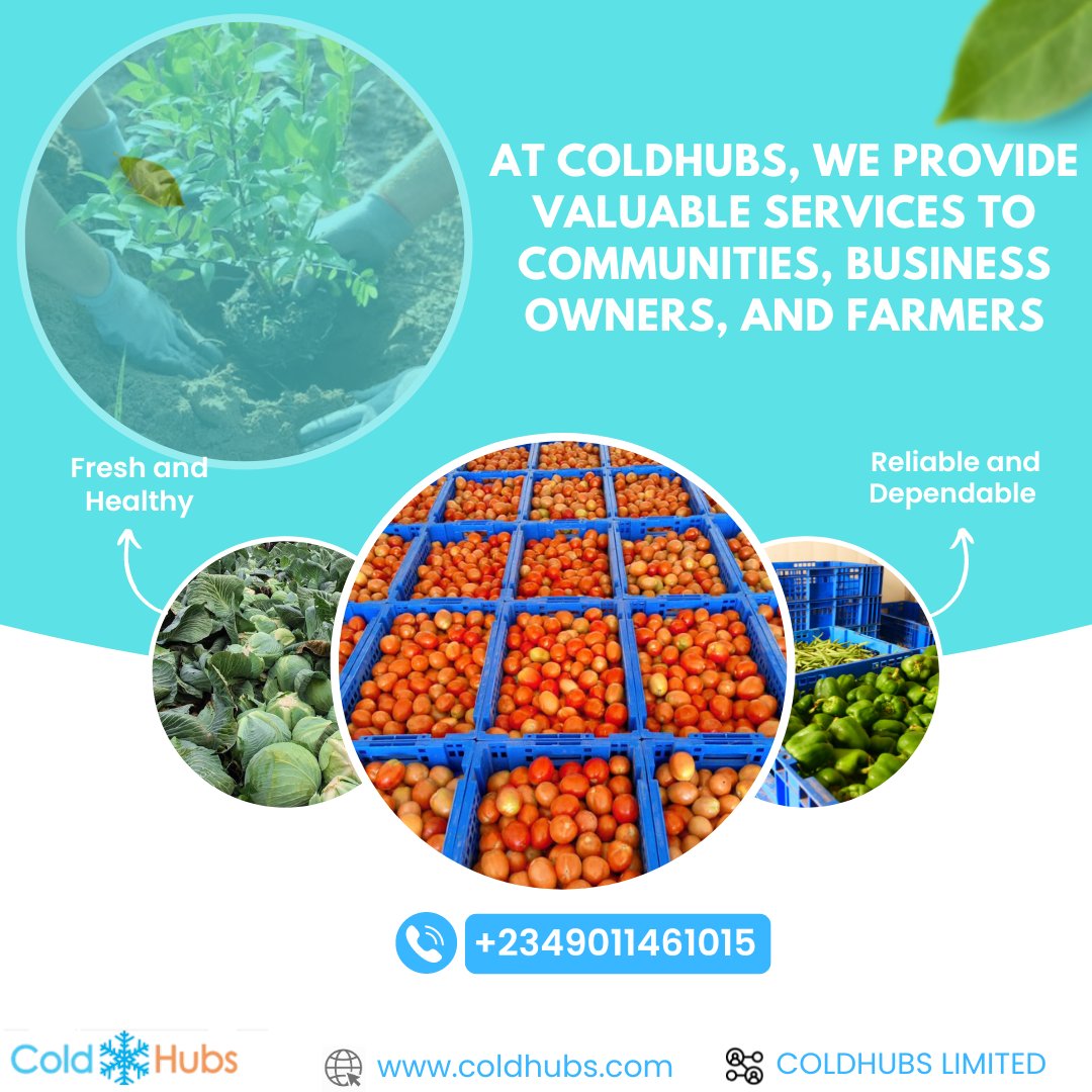 There is never a moment of regret with ColdHubs.
Choosing ColdHubs Limited for your variety of cold storage is a wise decision.

#coldhubs #coldhubslimited #agriculture #agriculturelife #farm #farmlife #farming #shelflife
